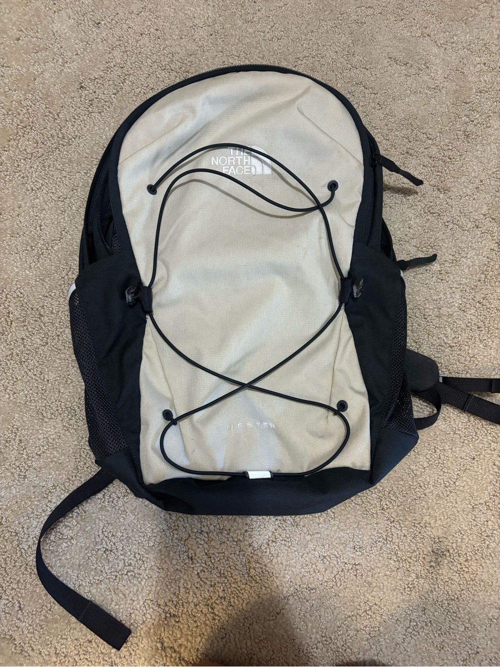 The North Face Jester Backpack - Beige & Black